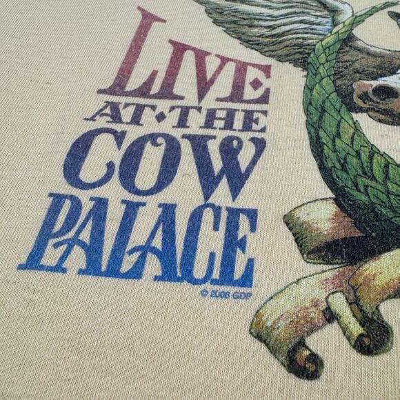 VTG Y2K Liquid Blue Grateful Dead Live At the Cow Palace NYE 1976 Grey Tag - Med - Picture 9 of 11